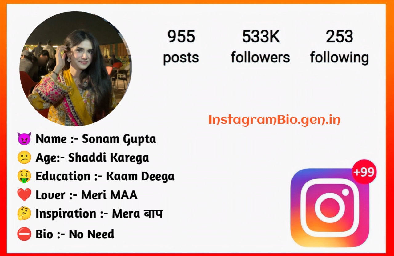 Instagram Bio in Hindi Instagram Bio in Hindi